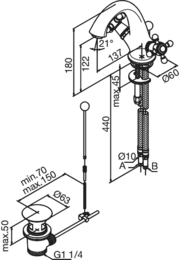 Damixa TRADITION pesuallashana kromi