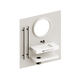 Eumar Carre setti 3, sis. 105C matta komposiittikiviallas