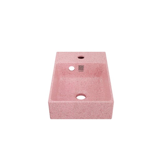 Woodio Cube40 slim right oikea pieni pesuallas 40x25 cm blossom pinkki