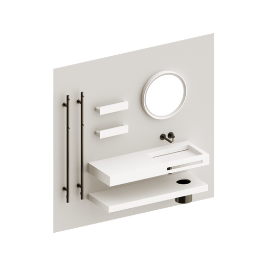 Eumar Carre setti 10, sis. 140R matta komposiittikiviallas