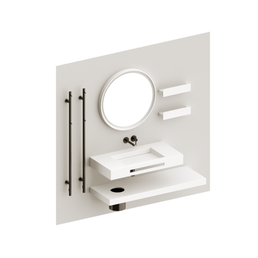 Eumar Carre setti 7, sis. 105C matta komposiittikiviallas